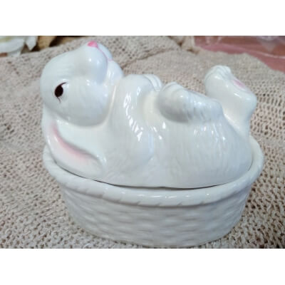 Pojemnik ceramiczny Króliczek B